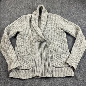 MADEWELL Women’s Grey Shawl Collared Cardigan size: XS